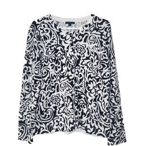 Tommy Hilfiger Lightweight Sweater Cardigan Size Large Floral Casual Lagenlook